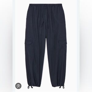 COS lightweight drawstring cargo trousers